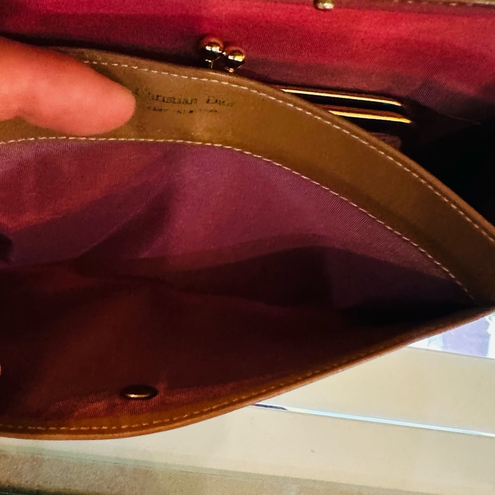 Christian dior vintage wallet Brown and Tan color - Picture 5 of 10